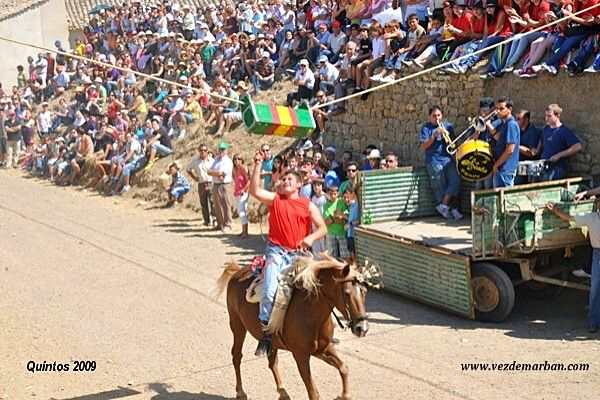 Fiestas Patronales de Vezdemarbán. Carrera cintas.