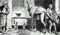 Oficio tradicional, el herrador.