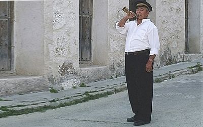 Oficio tradicional, el pregonero.