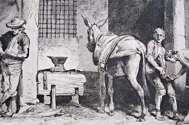 Oficios el herrador en acción b