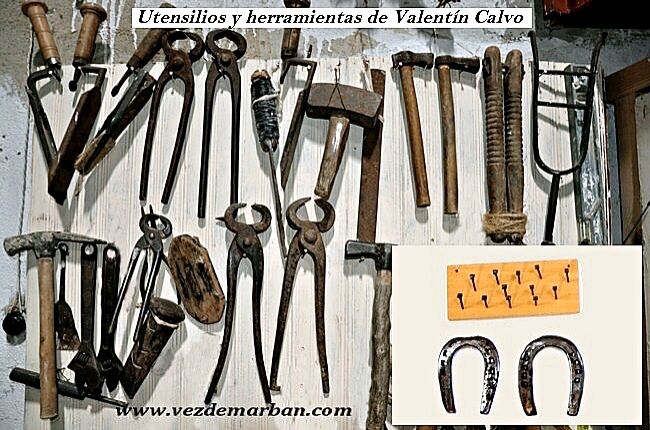 Oficio el herrador, herramienta del trabajo.