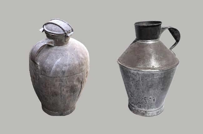 oficios hojalatero, utensilios cántaros