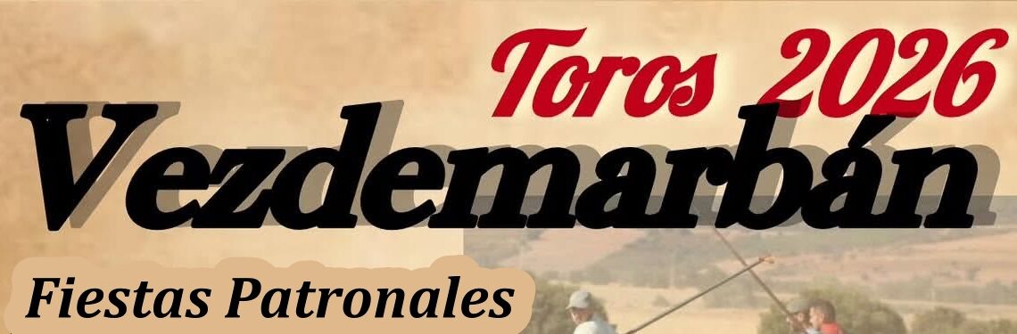 Portada del programa de festejos taurinos de Vezdemarban-2026